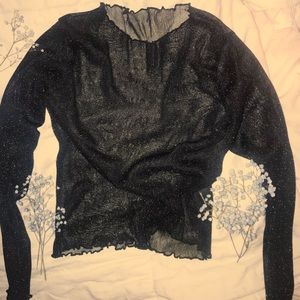 Rene Mesh Shimmer Top
